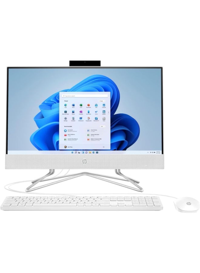 HP (Upgraded Version) ProOne 200 G4 22 AIO With 21.5inch Display, Core i3-10110U Processor/8GB RAM/256GB SSD/Intel Iris XE Graphics/Windows 11 / White English/Arabic White - Image 1