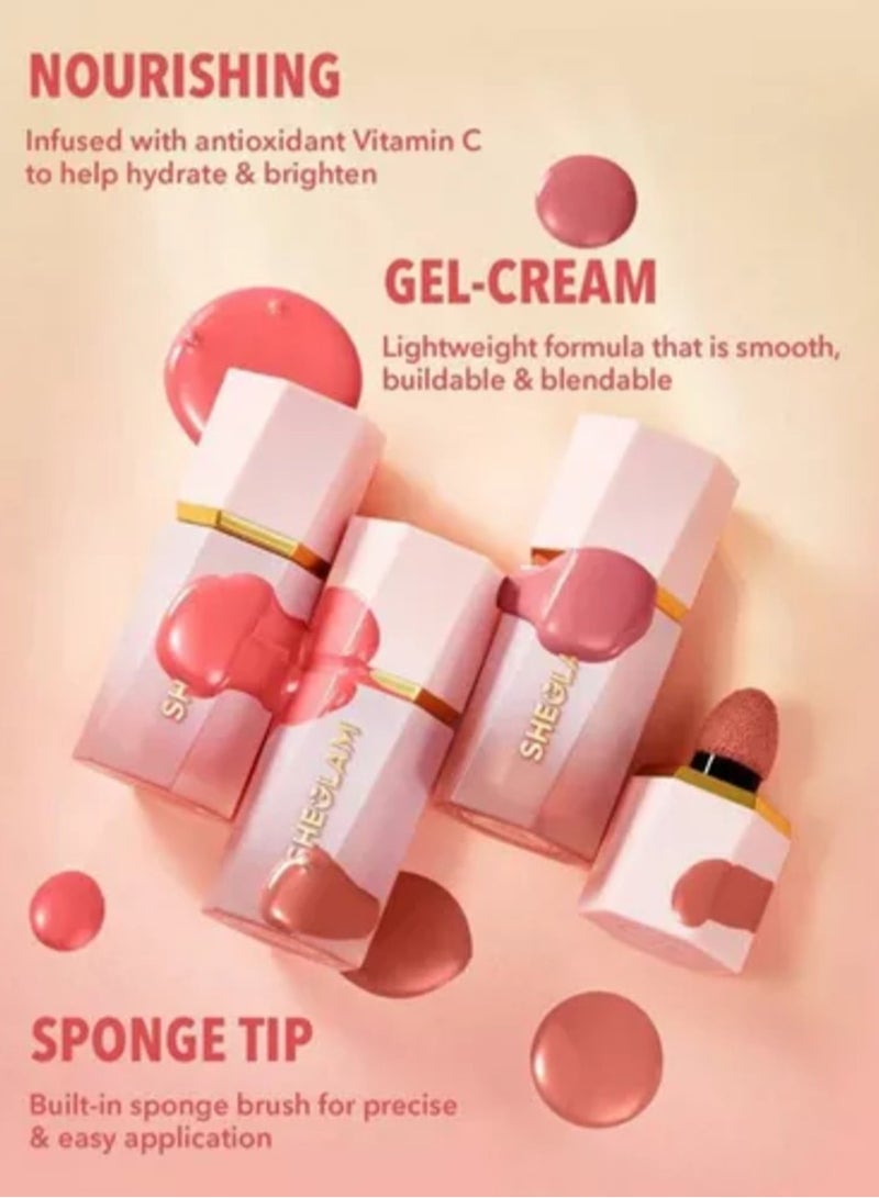 SHEGLAM Color Bloom Liquid Blush - Real Deal Red - Image 2