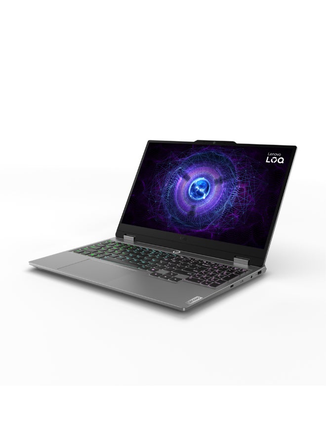 Lenovo - LOQ 3 Laptop With 15.6-Inch Display, Core i5-12450HX Processor/24GB RAM/512GB SSD/6GB Nvidia GeForce RTX 3050 Graphics/Windows 11 English/Arabic Luna Grey - Image 1