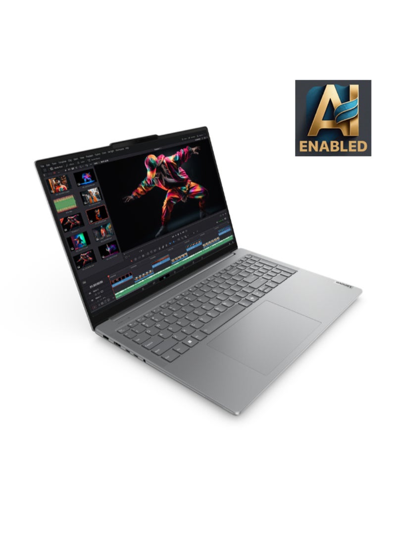 Lenovo Yoga Pro 9 Laptop With 16-Inch Display, Core Ultra 7-155H Processor/16GB RAM/1TB SSD/6GB Nvidia GeForce RTX 4050 Graphics/Windows 11 English/Arabic Luna Grey English/Arabic Luna Grey - Image 1