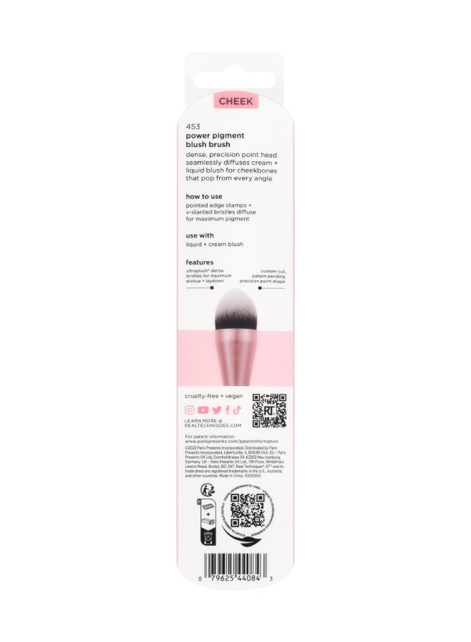 REAL TECHNIQUES - Power Pigment Blush Brush Pink - Image 1