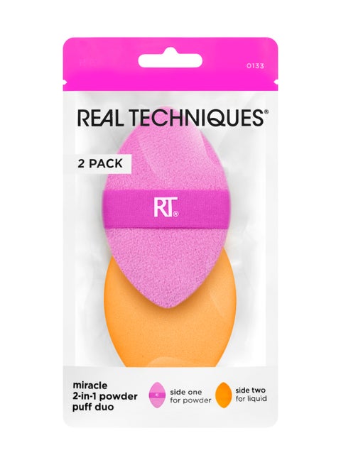 Miracle 2-In-1 Powder Puff Duo Multicolour