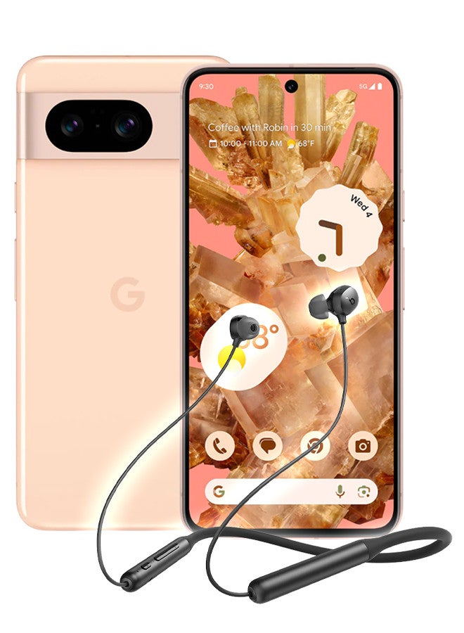 مارجون (for Google Pixel 8) Soundcore Life U2i Wireless Neckband Headphones USB-C Fast Charging Foldable & Lightweight Build Waterproof Headphones Black - Image 1