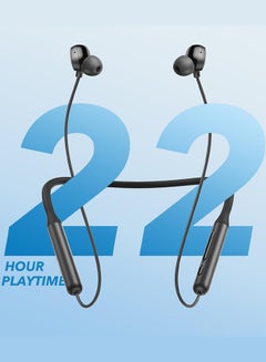 MARGOUN (for Samsung Galaxy Z Fold 5) Soundcore Life U2i Wireless Neckband Headphones USB-C Fast Charging Foldable & Lightweight Build Waterproof Headphones Black  - Image 2