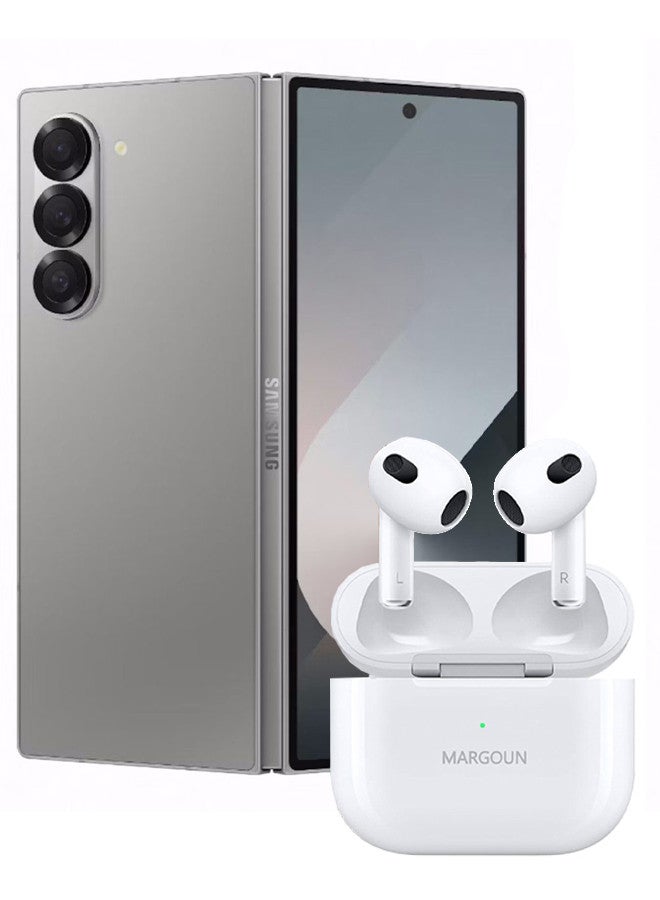 MARGOUN (for Samsung Galaxy Z Fold 6) Bluetooth Headphones With Charging Case Wireless Earbuds 3Rd Generation Bluetooth Sport In-Ear Headphones Hi-Fi Stereo Sound Noise Reduction White - Image 1