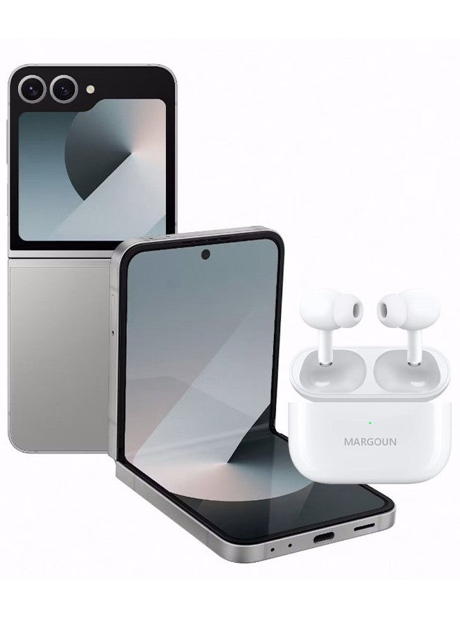MARGOUN (for Samsung Galaxy Z Flip 6) Pods Pro 2 Wireless Bluetooth Headphones Noise Cancelling With High Sound Quality White  - Image 1