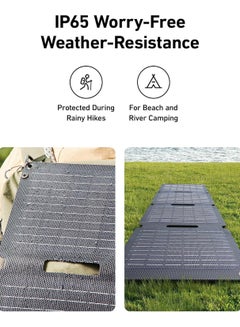 Anker Solix PS30 Solar Panel, 30W Foldable Portable Solar Charger, IP65 Water and Dust Resistance, Ultra-Fast Charging, Charges 2 Devices at Once, for Camping, Hiking, and Outdoor Activities ‎Gray  - Image 4
