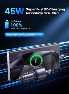 Ugreen UGREEN 63W 2-Port Fast Car Charger black  - Image 4
