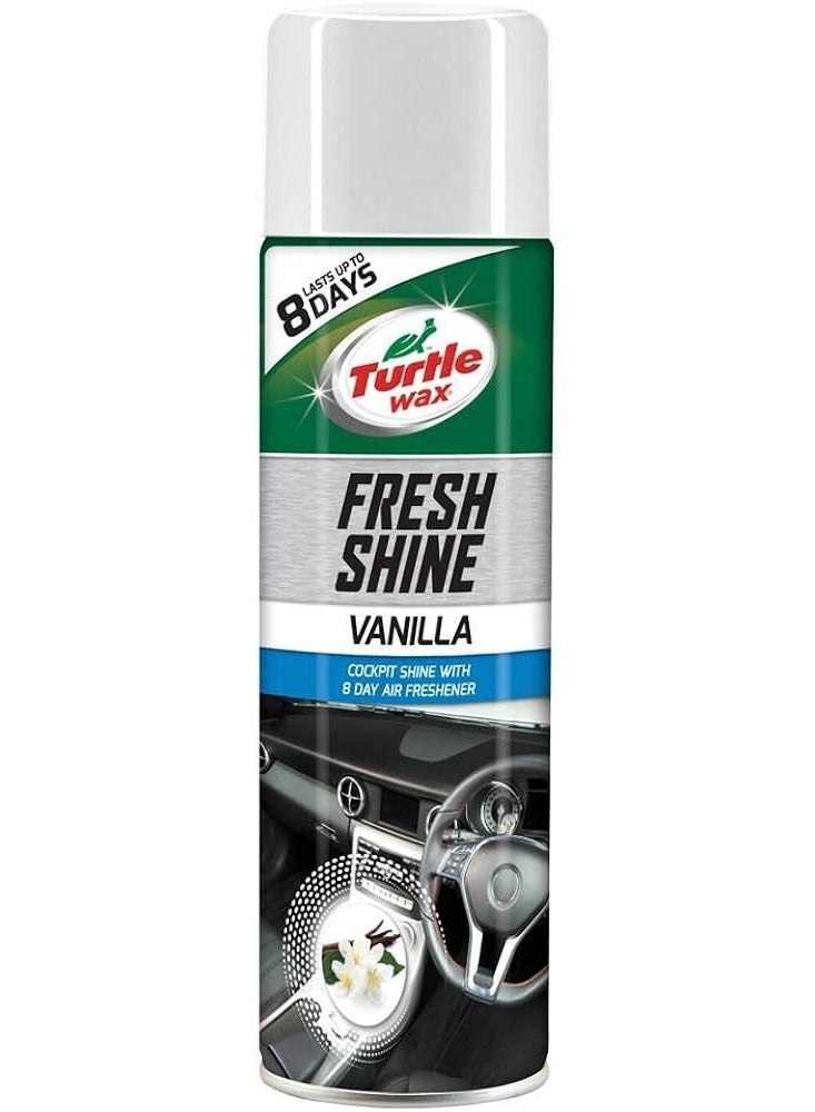 ترتل واكس Fresh Shine Car Cockpit Shine & Air Freshener Vanilla Scent