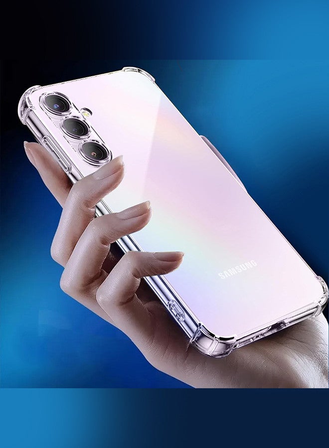 مارجون - (لهاتف Samsung Galaxy A35 5G) قطعتان من الجراب الشفاف وواقي الشاشة، جراب مرن فائق النحافة ومقاوم للخدش ومضاد للصدمات مصنوع من مادة TPU الشفافة - Image 1