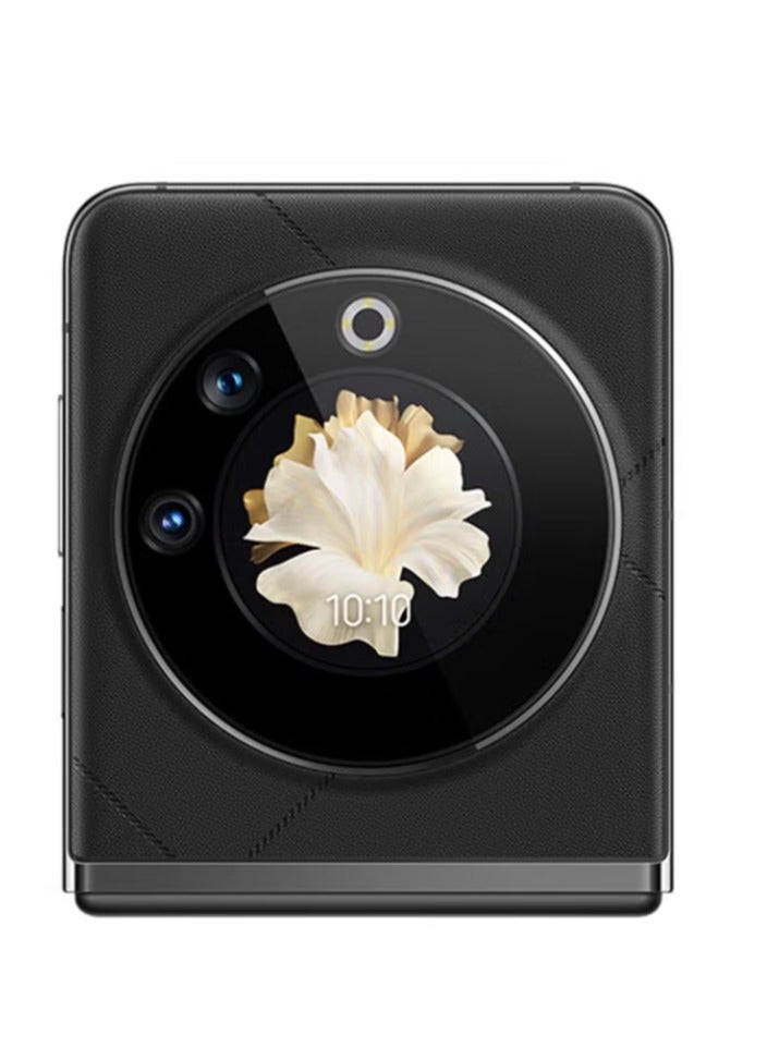 تكنو هاتف فانتوم في فليب 5G أيقوني أسود بشريحة واحدة وذاكرة وصول عشوائي بسعة 8 جيجابايت ومساحة تخزين 256 جيجابايت - Image 2