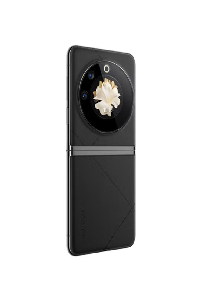 تكنو هاتف فانتوم في فليب 5G أيقوني أسود بشريحة واحدة وذاكرة وصول عشوائي بسعة 8 جيجابايت ومساحة تخزين 256 جيجابايت - Image 3