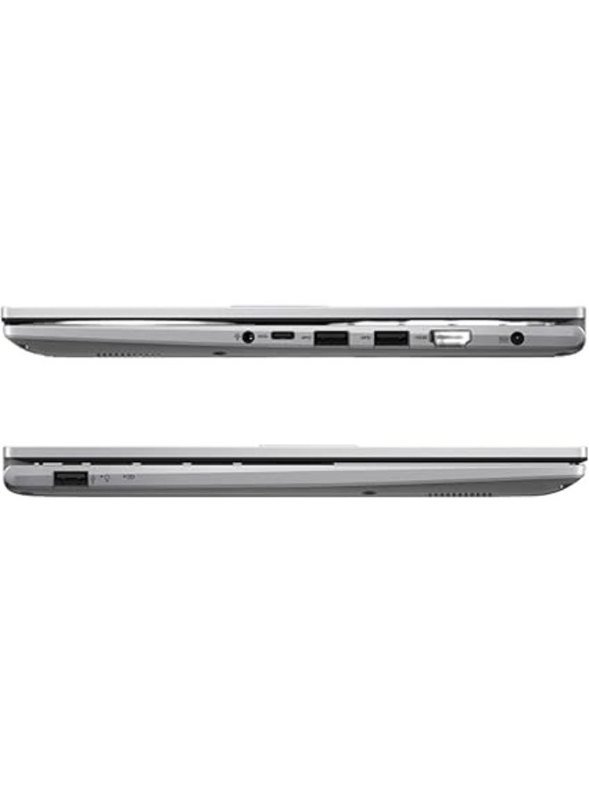 أسوس - Vivobook 14 (Upgraded Version) Laptop With 14-Inch Display, Core i3-1215U Processor/8GB RAM/512GB SSD/Intel Iris XE Graphics/Windows 11 English/Arabic Silver - Image 1