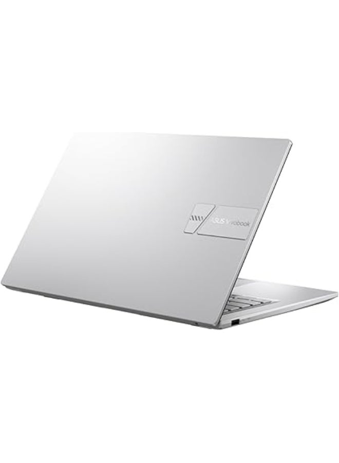 أسوس - Vivobook 14 (Upgraded Version) Laptop With 14-Inch Display, Core i3-1215U Processor/8GB RAM/512GB SSD/Intel Iris XE Graphics/Windows 11 English/Arabic Silver - Image 1