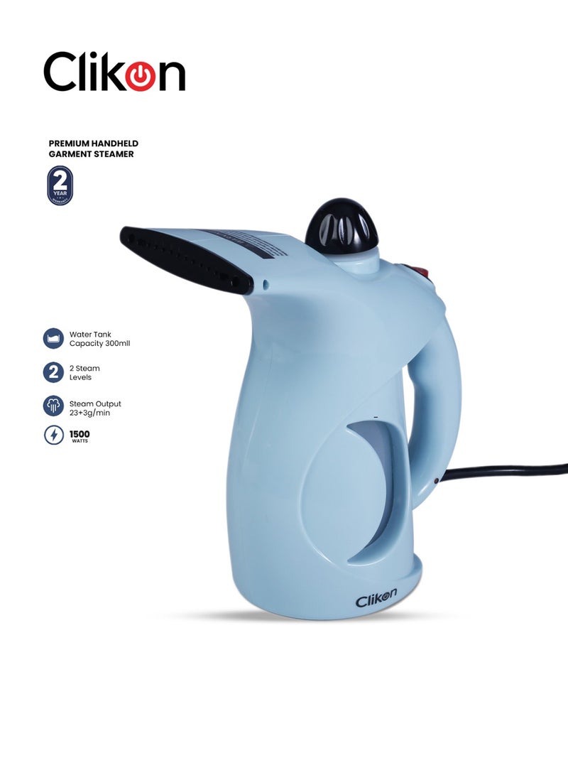 كليكون Handheld Portable Garment Steamer With Quick Steam 200 ml 900 W CK4034 Cyan  - Image 1