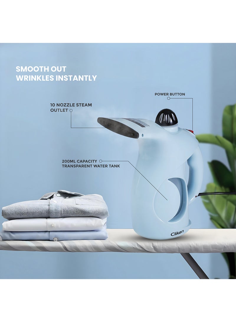 كليكون Handheld Portable Garment Steamer With Quick Steam 200 ml 900 W CK4034 Cyan  - Image 3