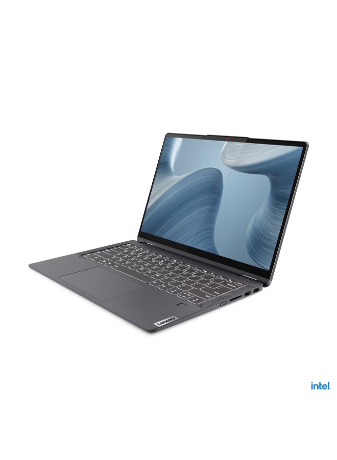 Lenovo Flex 5 Laptop With 14-Inch Display, Core i5-1235U Processor/16GB RAM/512GB SSD/Intel Iris XE Graphics/Windows 11 English/Arabic Storm Grey  - Image 1