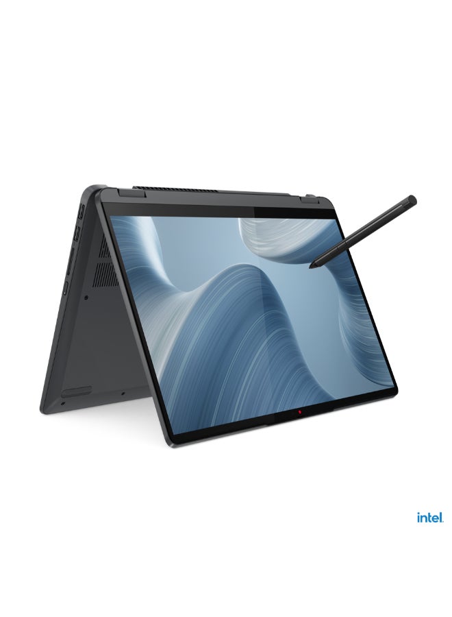 Lenovo Flex 5 Laptop With 14-Inch Display, Core i5-1235U Processor/16GB RAM/512GB SSD/Intel Iris XE Graphics/Windows 11 English/Arabic Storm Grey  - Image 2