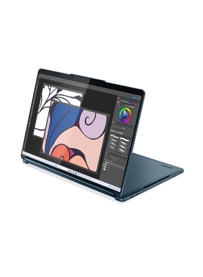 Lenovo Yoga Book 9 Laptop With 13.3-Inch Display, Core Ultra 7-155U Processor/16GB RAM/1TB SSD/Intel UHD 600 Graphics/Windows 11 English/Arabic Tidal Teal  - Image 4