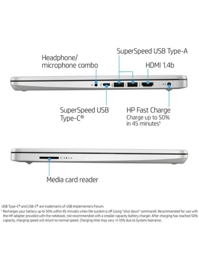 HP 14s FQ Series Laptop With 14inch Display, Core i7-1165G7 Processor/16GB RAM/1TB SSD/Intel Iris XE Graphics/Windows 11 English/Arabic Silver - Image 5