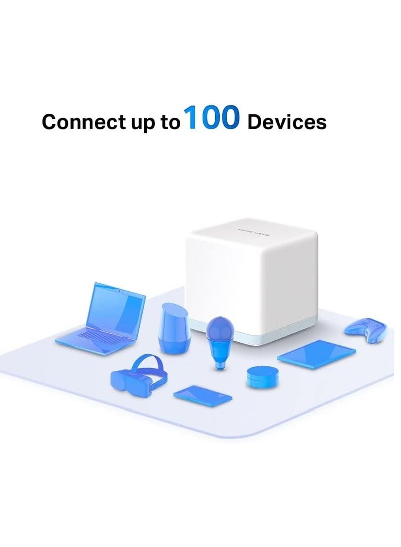 MERCUSYS HALO H30(3-PACK) AC1200 Whole Home Mesh Wi-Fi System WHITE - Image 3