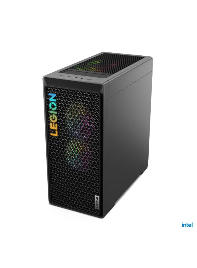 Lenovo - Legion T5 Tower PC, Core i7-14700KF Processor/32GB RAM/1TB SSD/12GB Nvidia GeForce RTX 4070 Super Graphics/Windows 11 Storm Grey - Image 1