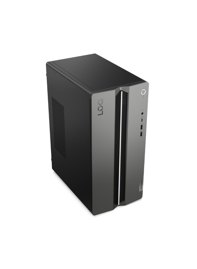 Lenovo - LOQ  Tower PC, Core i7-14700F Processor/16GB RAM/512GB SSD/8GB Nvidia GeForce RTX 4060 Ti Graphics/Windows 11 Raven Black - Image 1