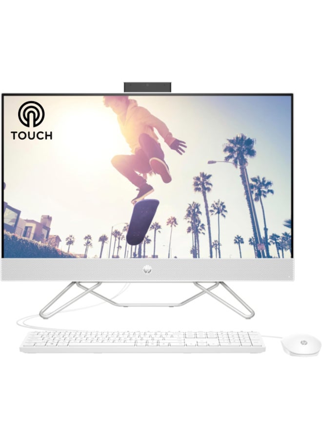 HP All-in-One 27 With 27inch Display, Core i7-1255u Processor/16GB RAM/1TB SSD/Intel Iris XE Graphics/Windows 11 Pro English/Arabic Silver - Image 1