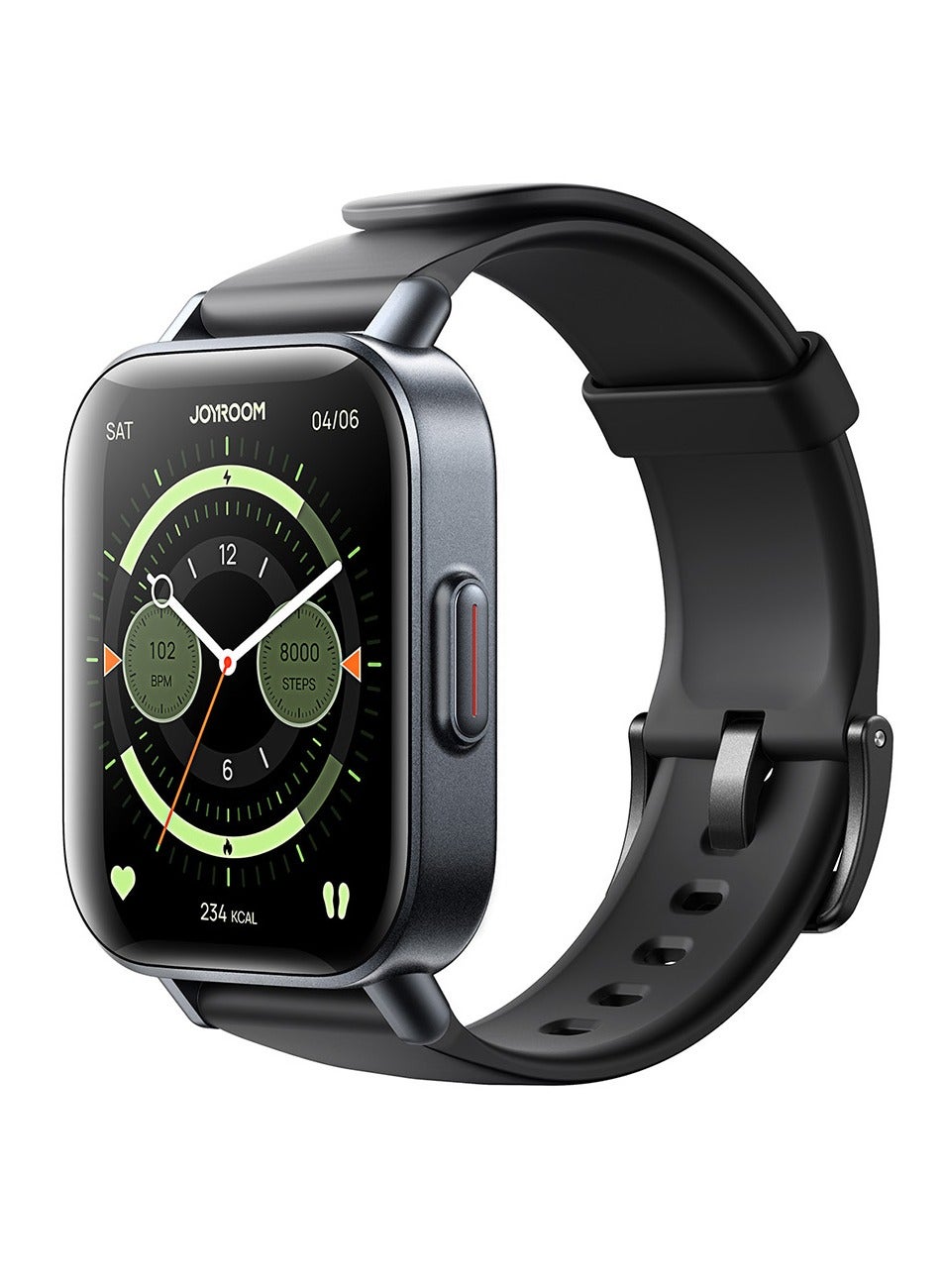 350 mAh 350 mAh Fit-life Series JR-FT3S 1.96 inch Bluetooth Call Smart Watch Supports Sleep Monitoring Space Grey Space Grey 