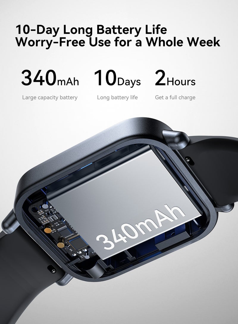 JOYROOM - 350 mAh 350 mAh Fit-life Series JR-FT3S 1.96 inch Bluetooth Call Smart Watch Supports Sleep Monitoring Space Grey Space Grey - Image 1