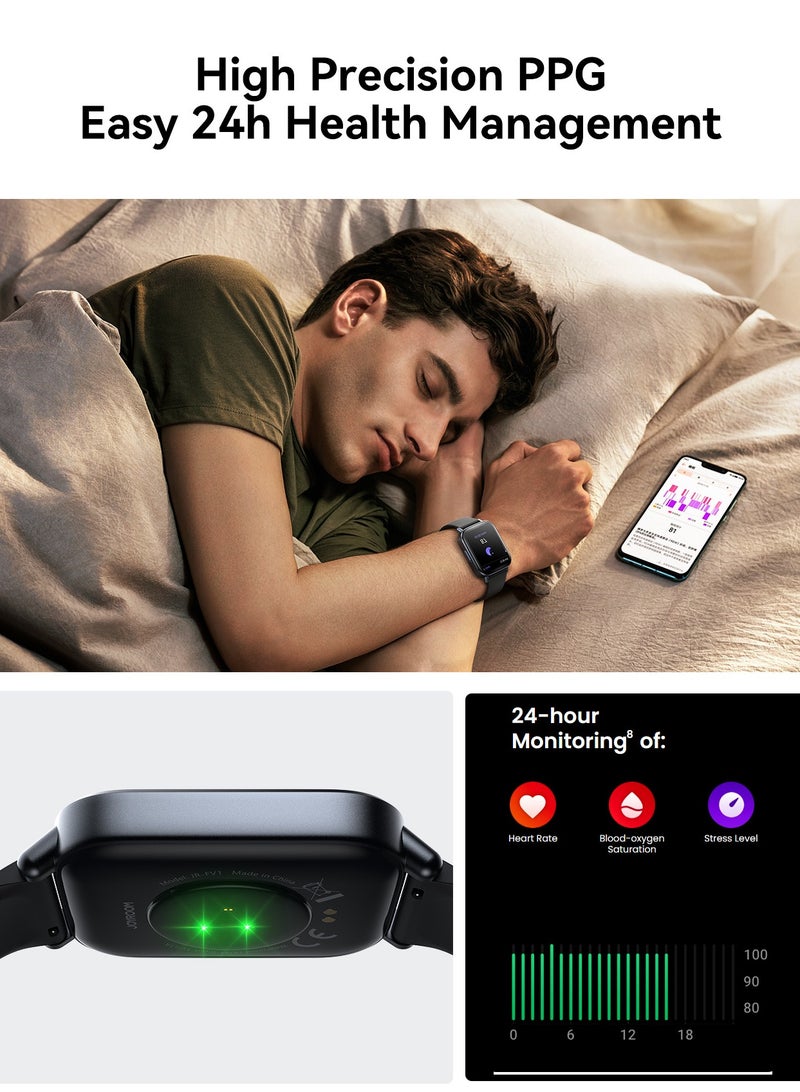 JOYROOM - 350 mAh 350 mAh Fit-life Series JR-FT3S 1.96 inch Bluetooth Call Smart Watch Supports Sleep Monitoring Space Grey Space Grey - Image 1