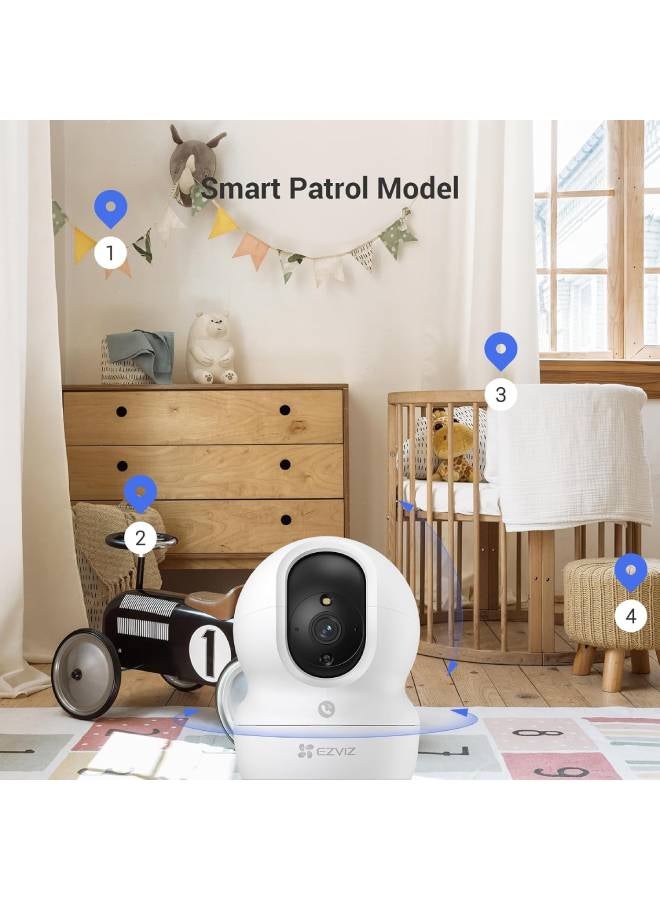 EZVIZ Security Camera CP1 Pro, 4MP CCTV Camera for Home, 360° Indoor Camera, Baby Monitor with Color Night Vision, Human Shape & Loud Noise Detection with Auto-Tracking, Two-Way Audio, Dual-Band Wi-Fi  - Image 2
