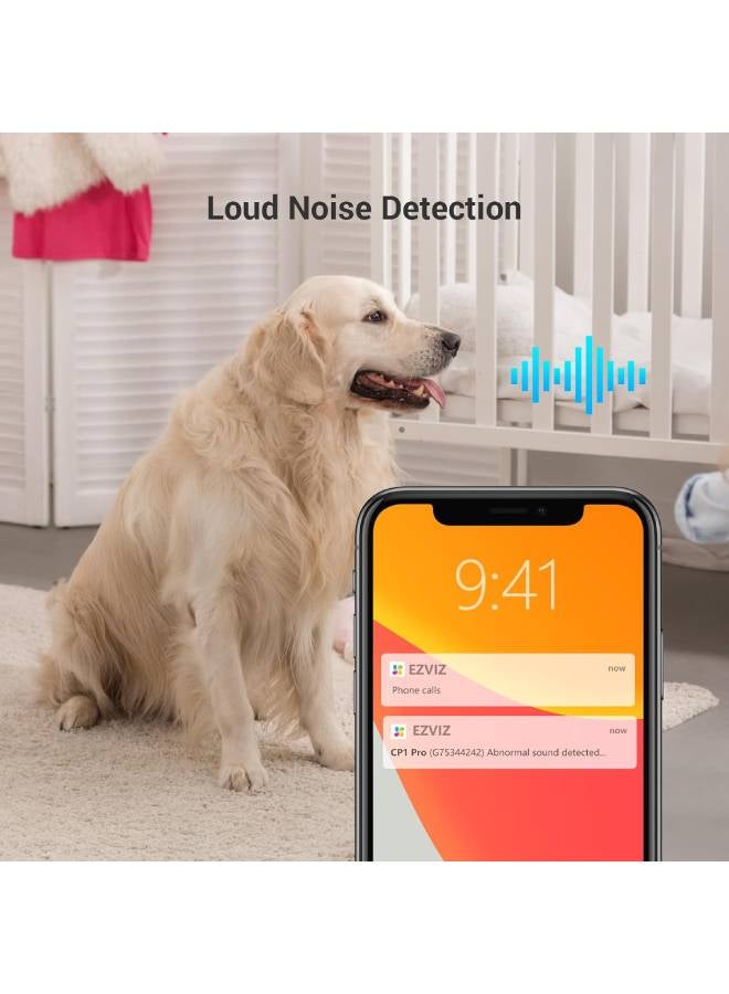 EZVIZ - Security Camera CP1 Pro, 4MP CCTV Camera for Home, 360° Indoor Camera, Baby Monitor with Color Night Vision, Human Shape & Loud Noise Detection with Auto-Tracking, Two-Way Audio, Dual-Band Wi-Fi - Image 1