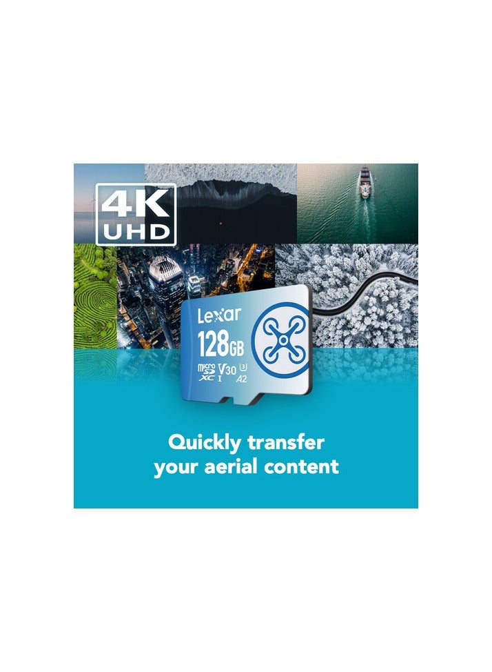 Lexar FLY 128GB MICROSDXC UHS-I CARDS, UP TO 160MB/S READ AND 60MB/S WRITE C10 A2 V30 U3 128 GB - Image 4