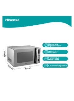 Hisense Microwave Oven Grill 45 L 1100 W H45MOMK9 Silver  - Image 1