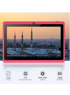 MiOne M20 Tablet For Kids 7 inch Pink 3GB RAM 16GB Wifi - International Version With Free Micro USB Data Sync Charging Cable  - Image 2