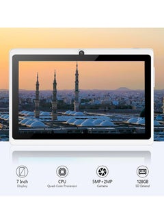 MiOne M20 Tablet For Kids 7 inch White 3GB RAM 16GB Wifi - International Version With Free Micro USB Data Sync Charging Cable  - Image 2