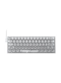 REDRAGON K617 SE 60% Wired RGB Gaming Keyboard, 61 Keys Compact Full-Transparent Mechanical Keyboard w/Translucent Board, Custom Linear Switch, Pro Driver/Software Supported  - Image 2