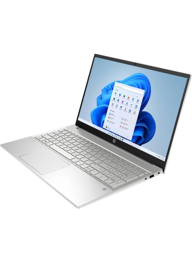 HP Pavilion 15-EG3053 (Upgraded Version) Laptop With 15.6-Inch Display, Core i5-1335U Processor/16GB RAM/512GB SSD/Intel Iris XE Graphics/Windows 11 + With Bag & Mouse English Natural Silver  - Image 3