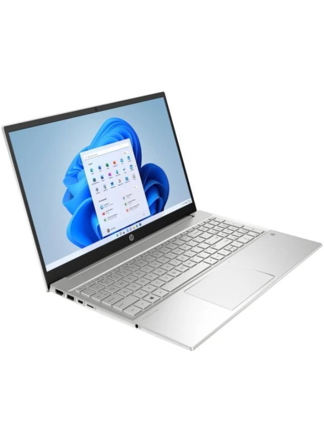 HP Pavilion 15-EG3053 (Upgraded Version) Laptop With 15.6-Inch Display, Core i5-1335U Processor/16GB RAM/512GB SSD/Intel Iris XE Graphics/Windows 11 + With Bag & Mouse English Natural Silver  - Image 4