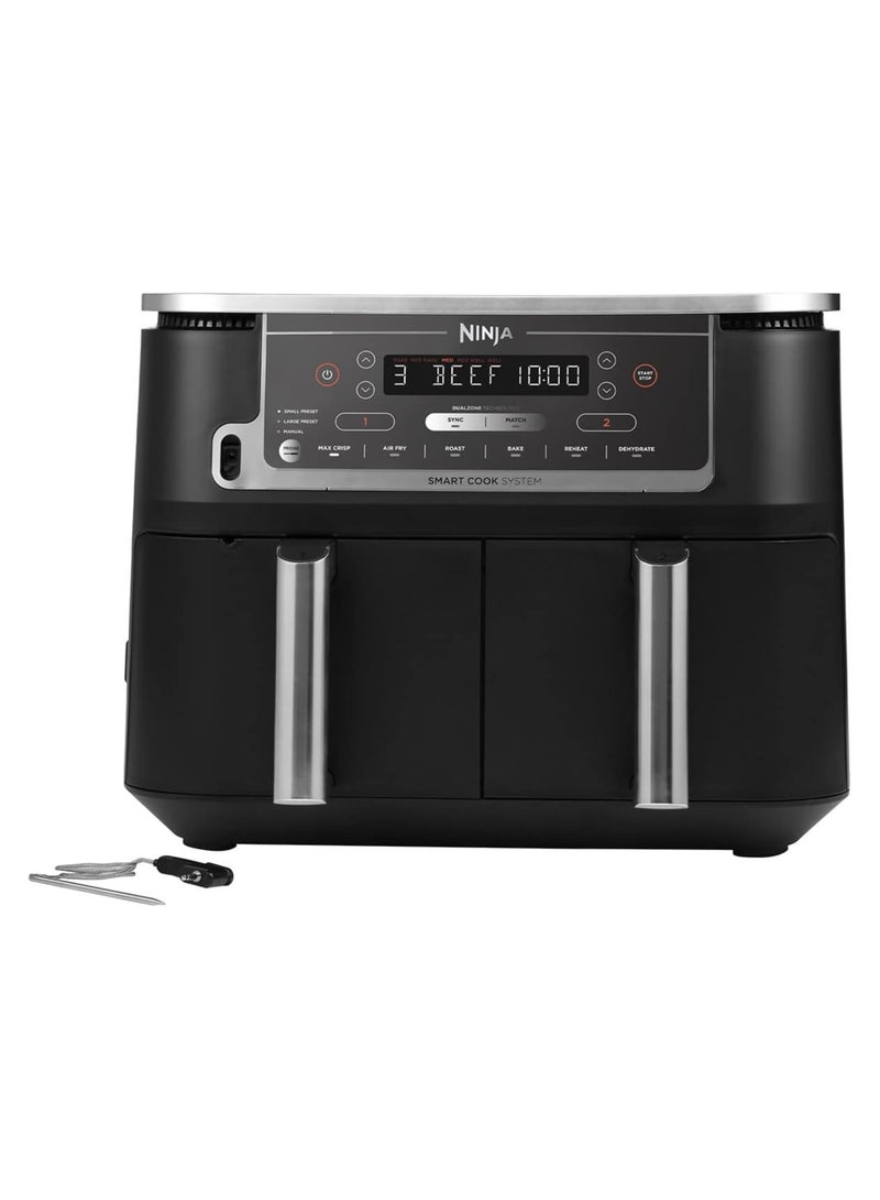 Ninja - Foodi Max Dual Zone Air Fryer With Smart Cook System | 9.5L | 2 Drawers | 6 Functions | SYNC And Match Features | Dishwasher Safe | 9.5 L 2470 W AF451 Black - Image 1