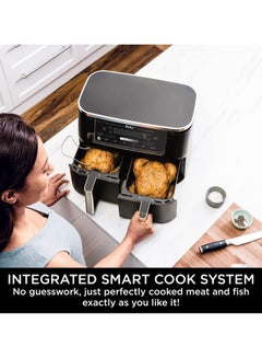 Ninja Foodi Max Dual Zone Air Fryer With Smart Cook System | 9.5L | 2 Drawers | 6 Functions | SYNC And Match Features | Dishwasher Safe | 9.5 L 2470 W AF451 Black  - Image 5