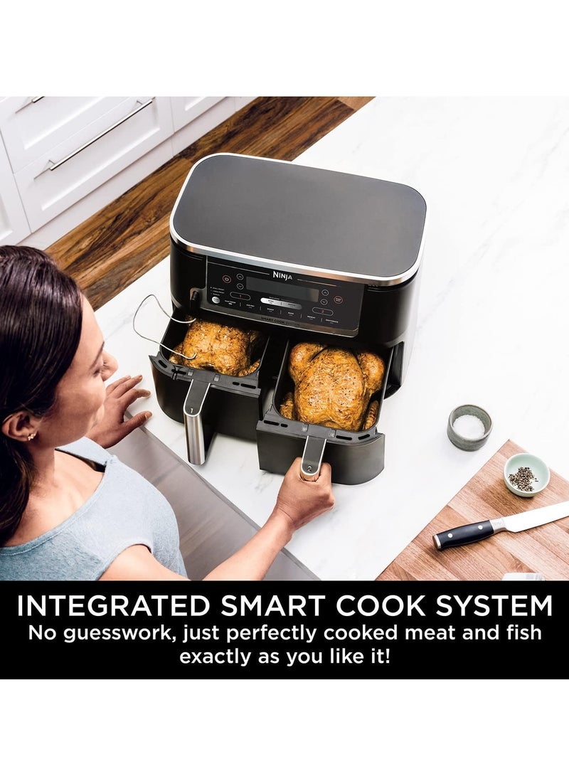 Ninja - Foodi Max Dual Zone Air Fryer With Smart Cook System | 9.5L | 2 Drawers | 6 Functions | SYNC And Match Features | Dishwasher Safe | 9.5 L 2470 W AF451 Black - Image 1