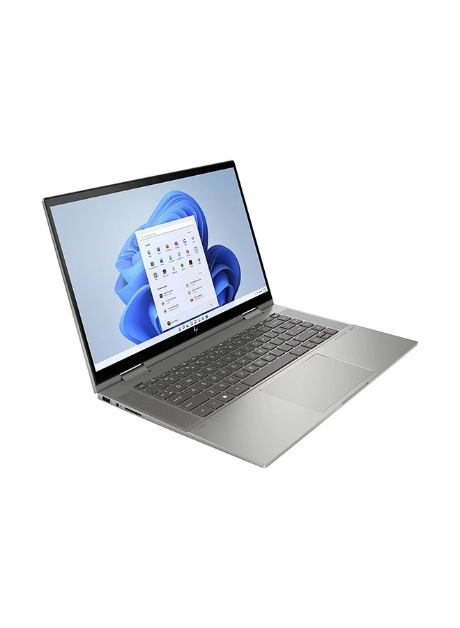 HP - 2023 Envy x360 2-In-1 (Upgraded Version) Laptop With 15.6 Inch FHD Display, Core i7-1355U Processor/64GB RAM/1TB SSD/Intel Iris XE Graphics/Windows 11 Pro English Platinum Grey (Mouse +  Bag) - Image 1