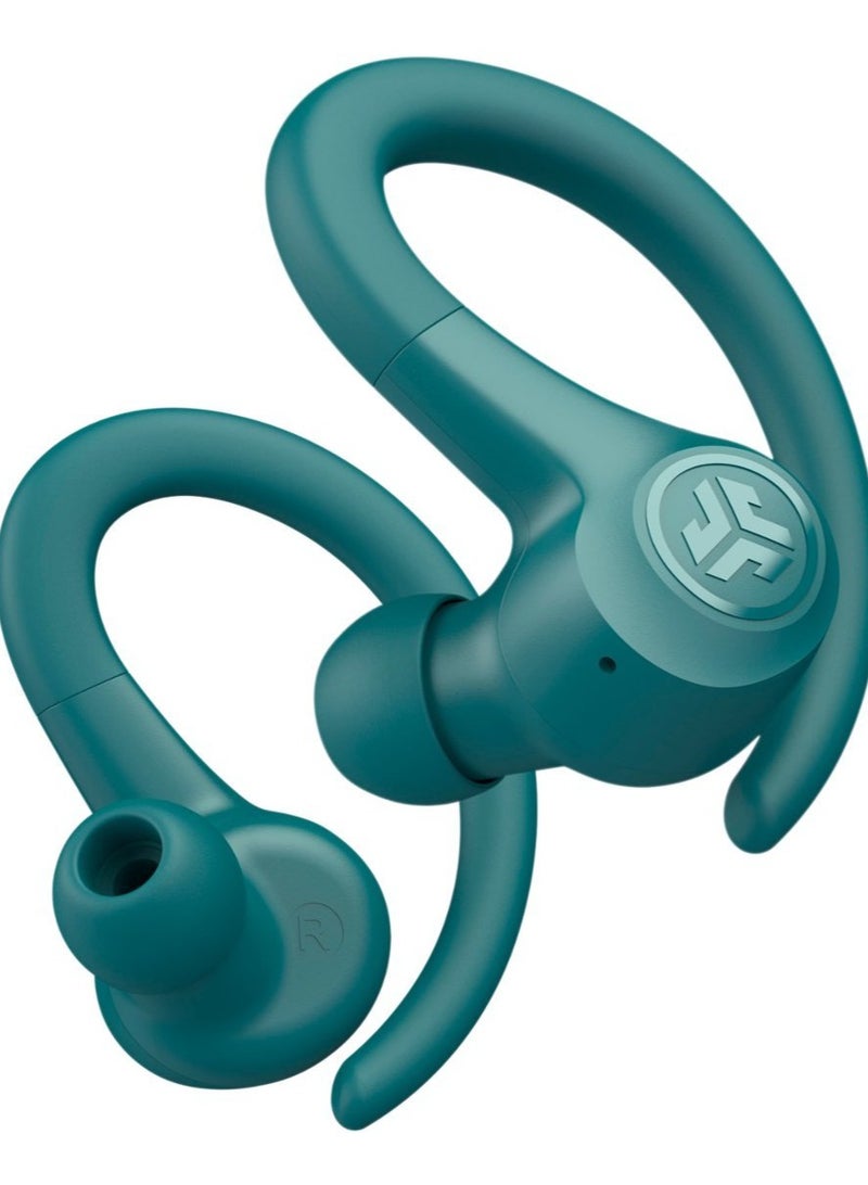 Jlab Go Air Sport True Wireless Bluetooth Earbuds with Smaller Earhook Design, 3 EQ Sound Settings Signature, 32+ Hours Bluetooth Playtime Teal  - Image 4