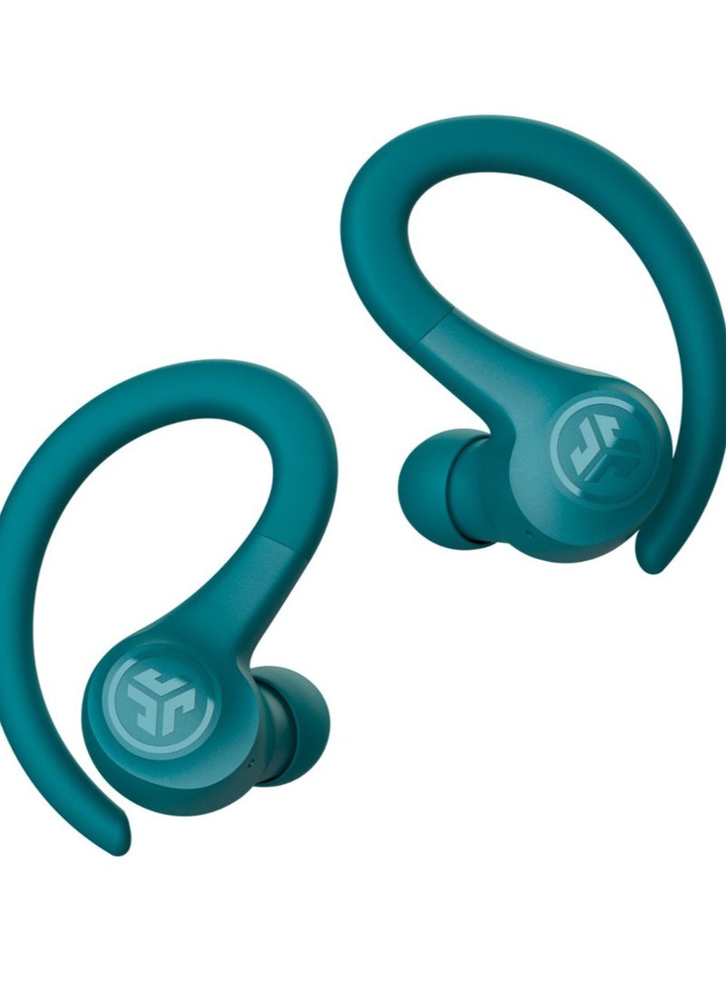 Jlab Go Air Sport True Wireless Bluetooth Earbuds with Smaller Earhook Design, 3 EQ Sound Settings Signature, 32+ Hours Bluetooth Playtime Teal  - Image 3