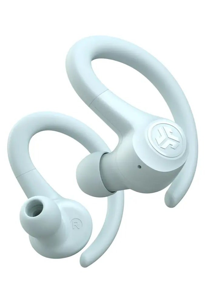 Jlab GO AIR SPORT TRUE WIRELESS Bluetooth EARBUDS with Smaller Earhook Design, 3 EQ Sound Settings Signature, 32+ Hours Bluetooth Playtime Light Blue  - Image 2