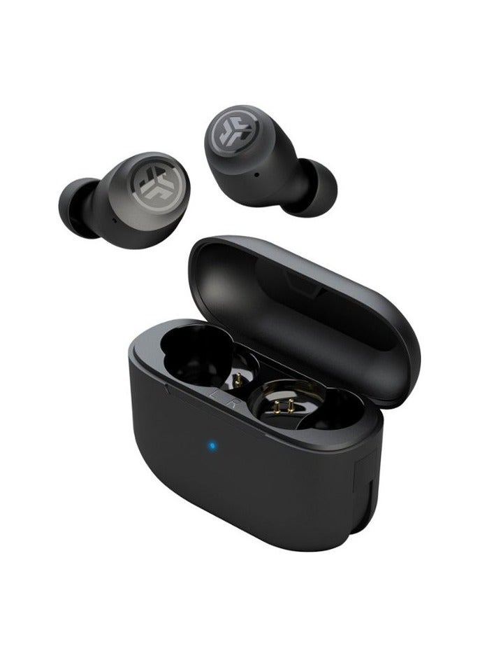 Jlab Go Air Pop True Wireless Bluetooth Earbuds with Touch Sensors, Bluetooth 5.1 Connection, 3 EQ Sound Settings Signature, 32+ Hours Playtime Black - Image 1