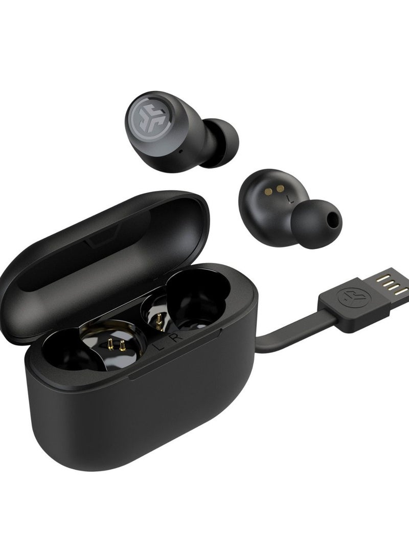 Jlab Go Air Pop True Wireless Bluetooth Earbuds with Touch Sensors, Bluetooth 5.1 Connection, 3 EQ Sound Settings Signature, 32+ Hours Playtime Black - Image 3