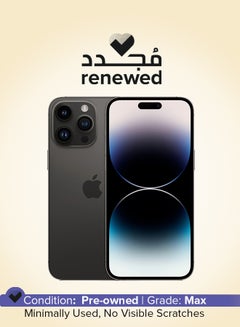 Apple Renewed - Iphone 14 Pro Max Physical Dual Sim 256Gb With Facetime Space Black 5G - international version  - Image 1